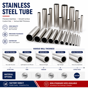Custom Thin Wall Stainless Steel Micro Tube